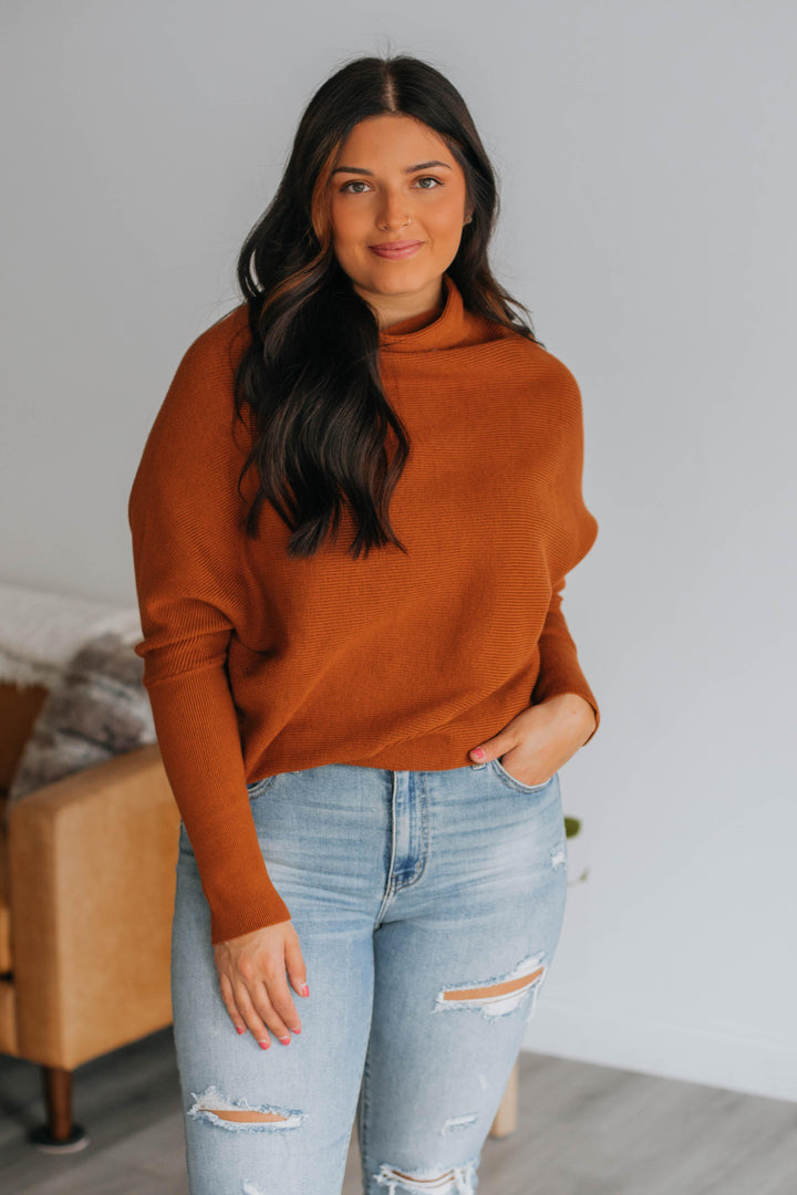 Gretchen Dolman Sweater - Camel