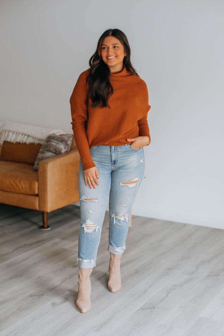 Gretchen Dolman Sweater - Camel