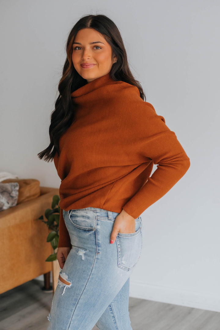 Gretchen Dolman Sweater - Camel