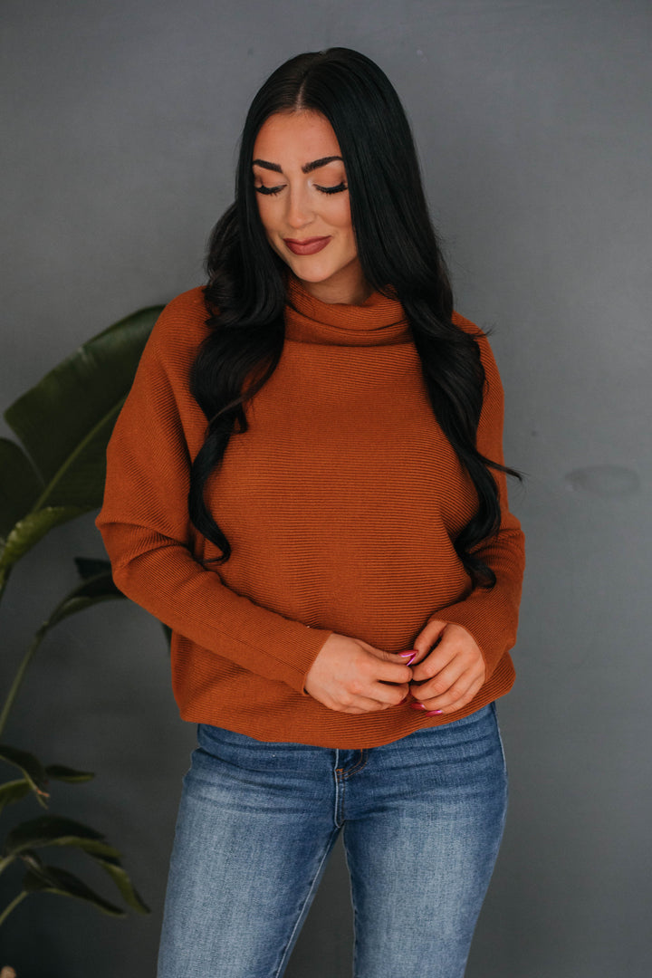 Gretchen Dolman Sweater - Camel