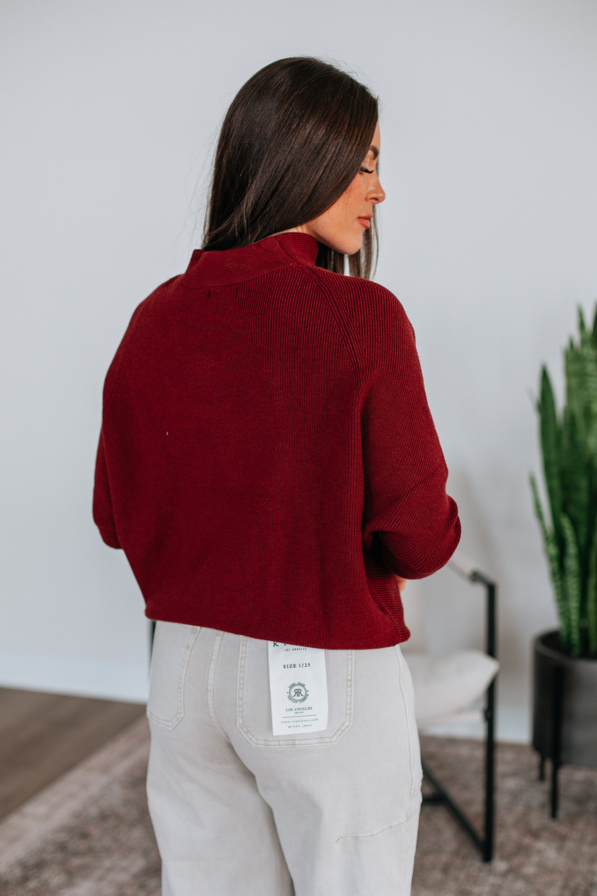 Gretchen Dolman Sweater - Mulberry