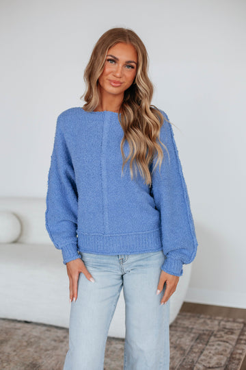 Haven Sweater - Cornflower Blue