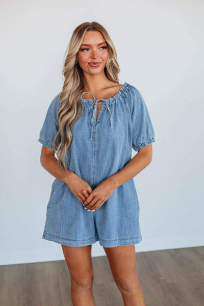 Hope Denim Romper