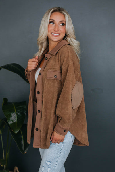 Huntington Fleece Shacket - Mocha