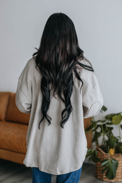 Huntington Fleece Shacket - Stone