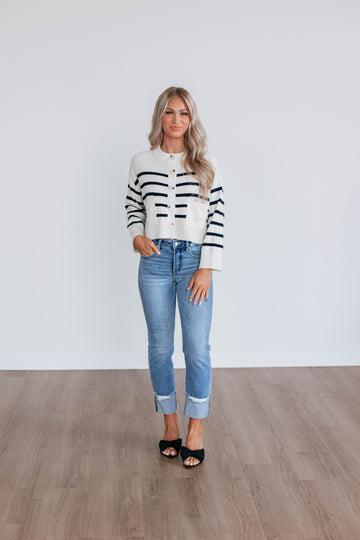 Harbor Striped Cardigan