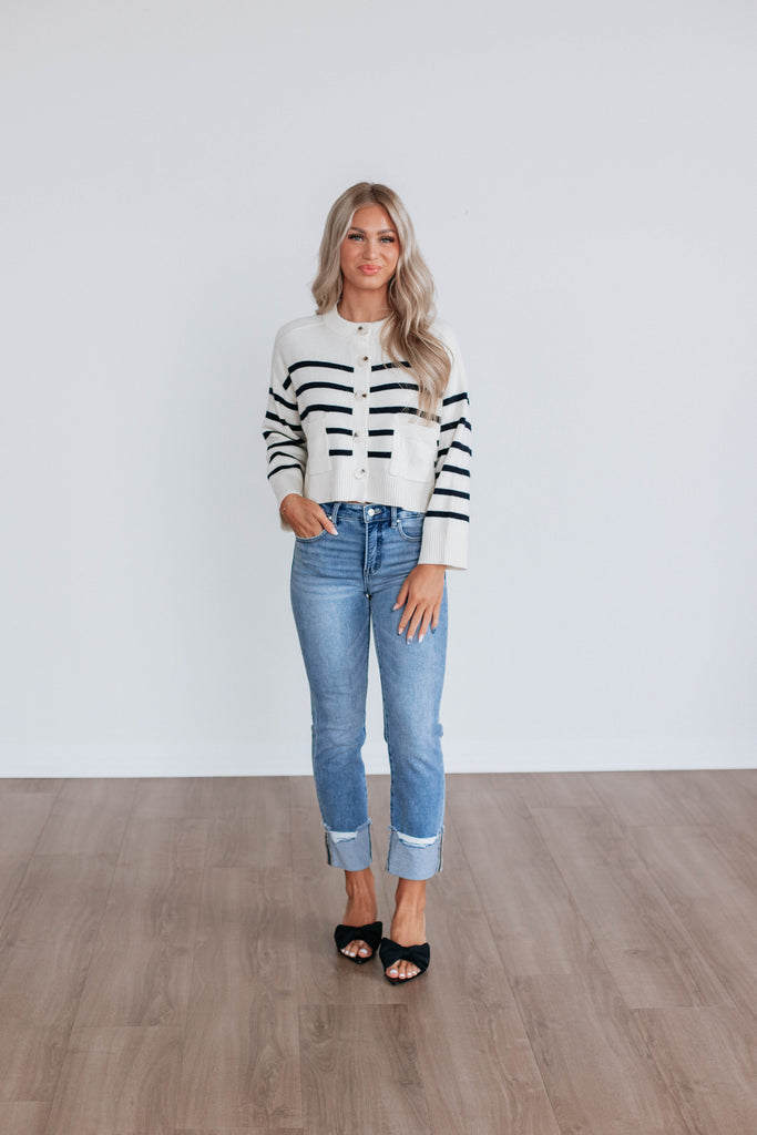 Harbor Striped Cardigan