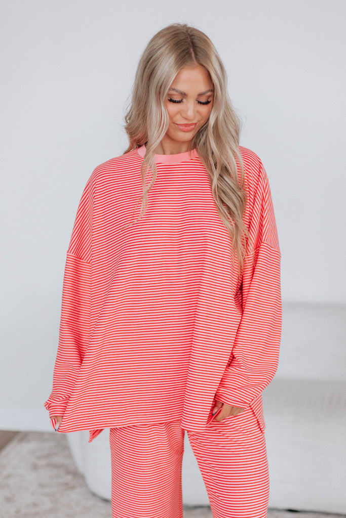 Cayla Striped Top - Bubblegum Mix