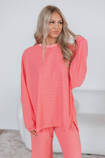 Cayla Striped Top - Bubblegum Mix
