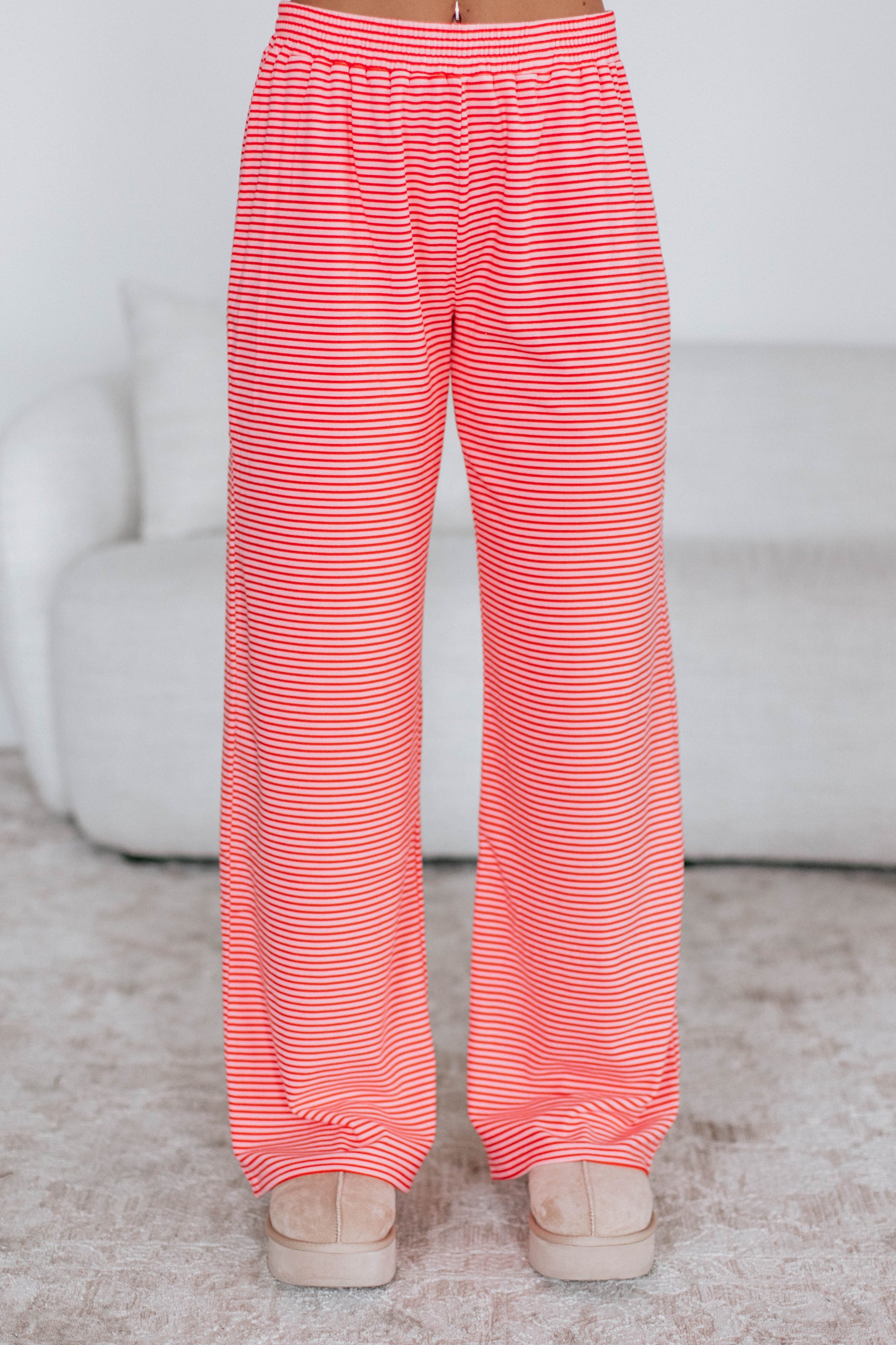 Cayla Striped Pants - Bubblegum Mix
