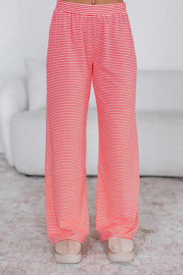 Cayla Striped Pants - Bubblegum Mix