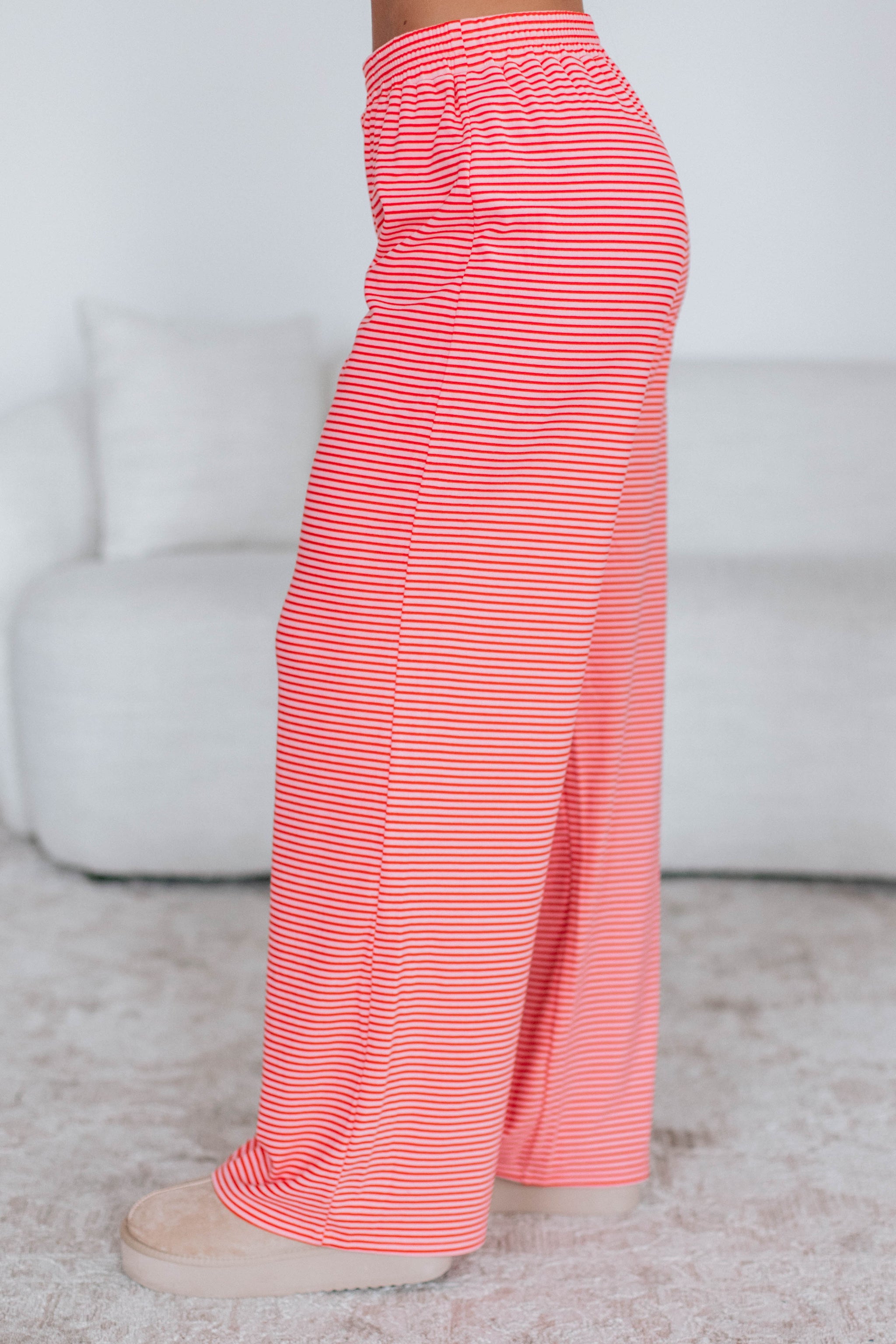 Cayla Striped Pants - Bubblegum Mix
