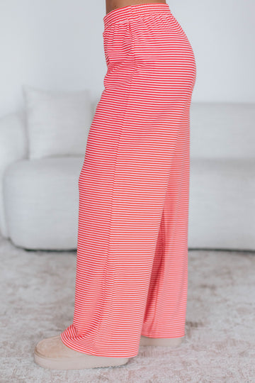 Cayla Striped Pants - Bubblegum Mix