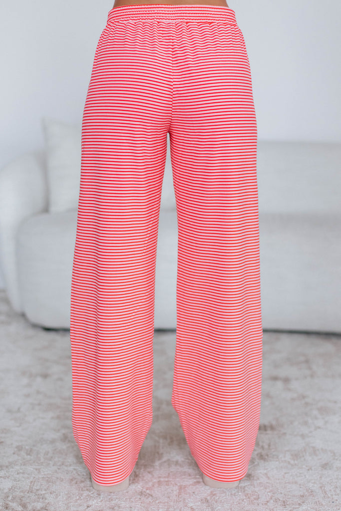 Cayla Striped Pants - Bubblegum Mix