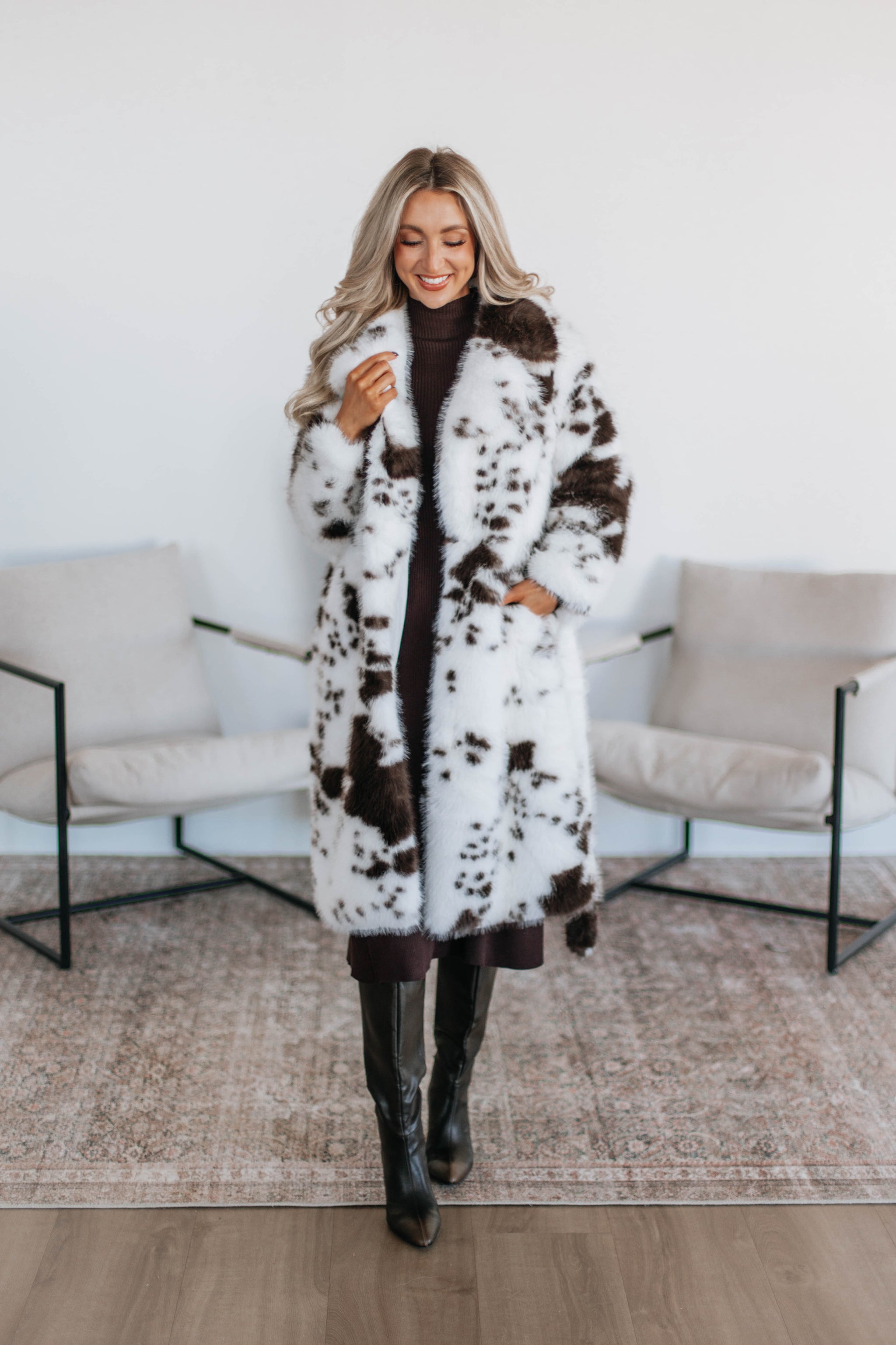 Chauntelle Faux Fur Coat