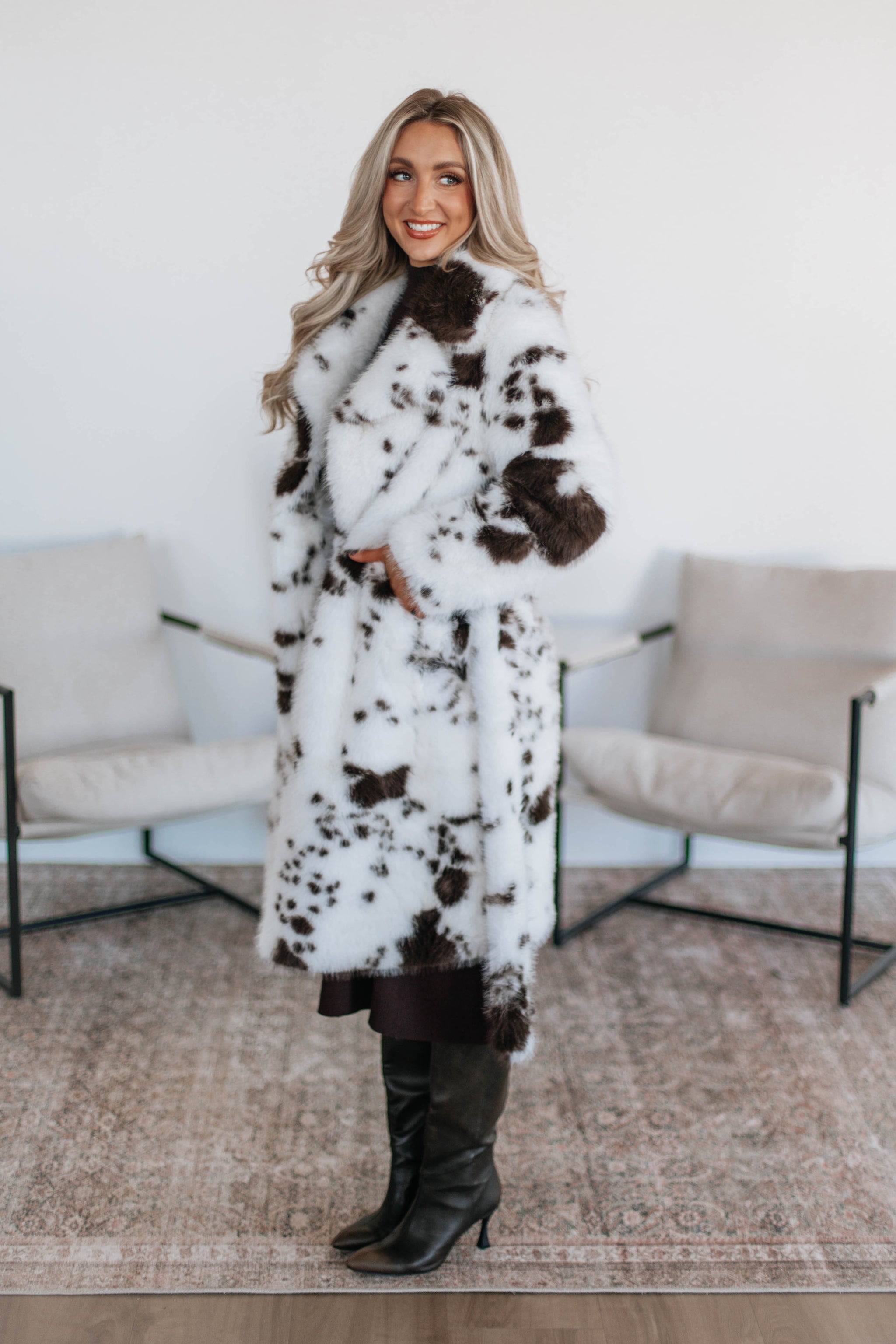 Chauntelle Faux Fur Coat