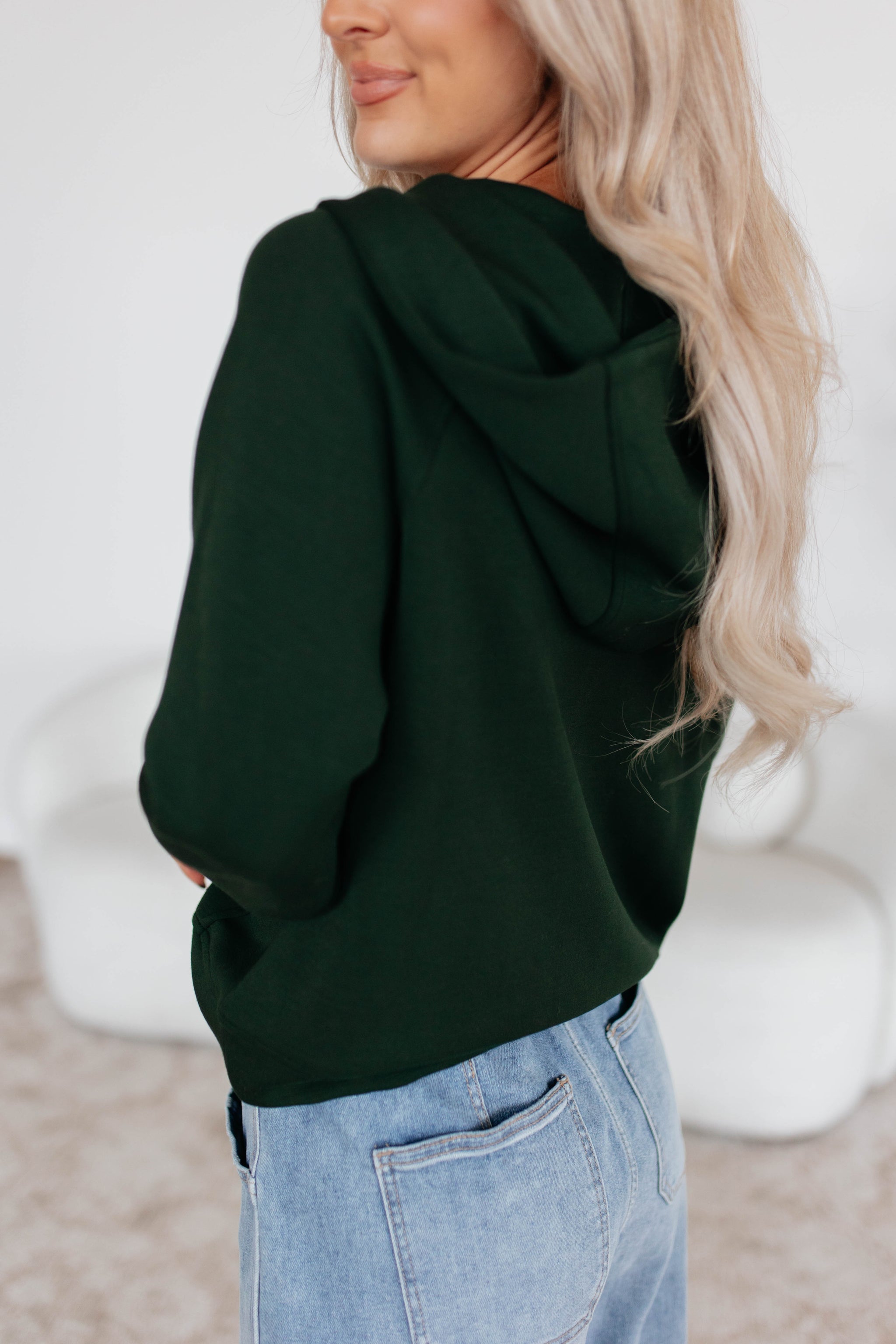 Aubrie Half-Zip Pullover - Hunter Green
