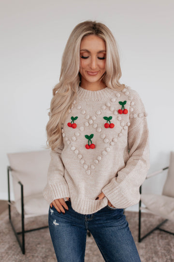 Picking Cherries Sweater