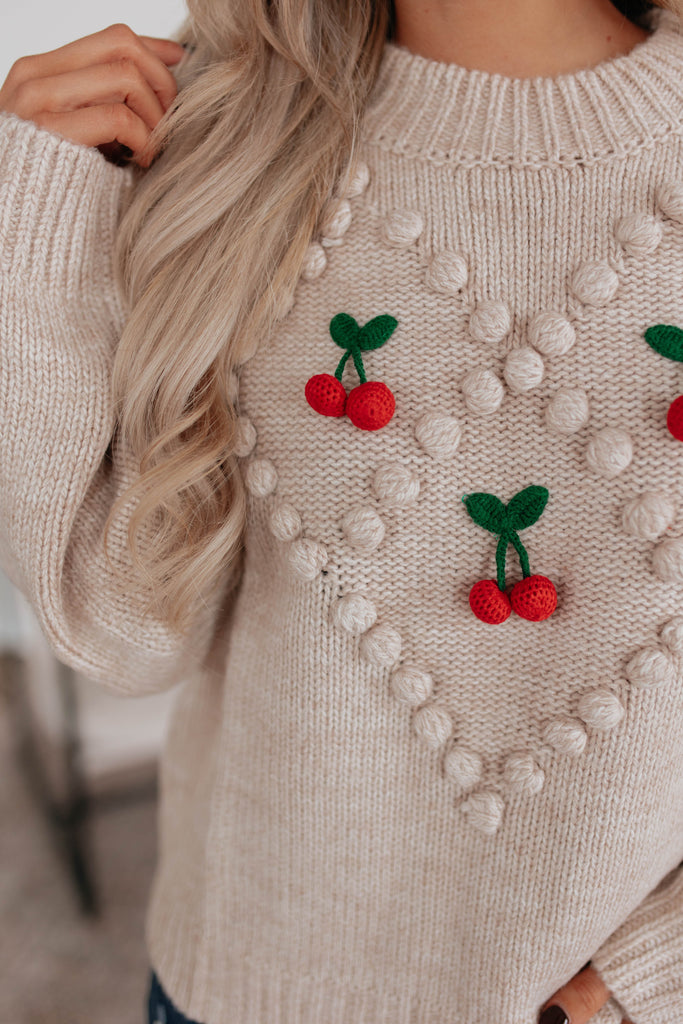 Picking Cherries Sweater