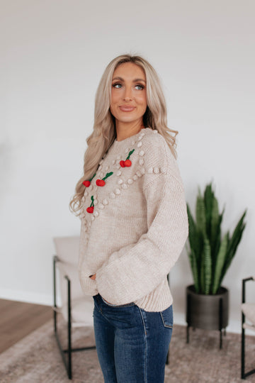 Picking Cherries Sweater