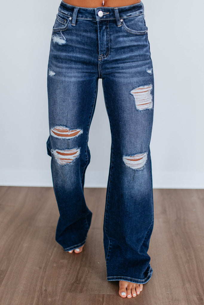 Kimora Risen Jeans - Dark Wash