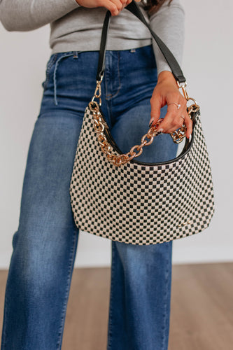 Christy Checkered Shoulder Bag