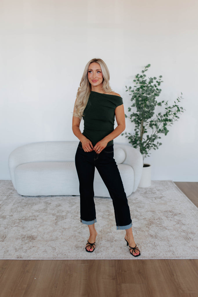 Let It Be Known Top - Forest Green