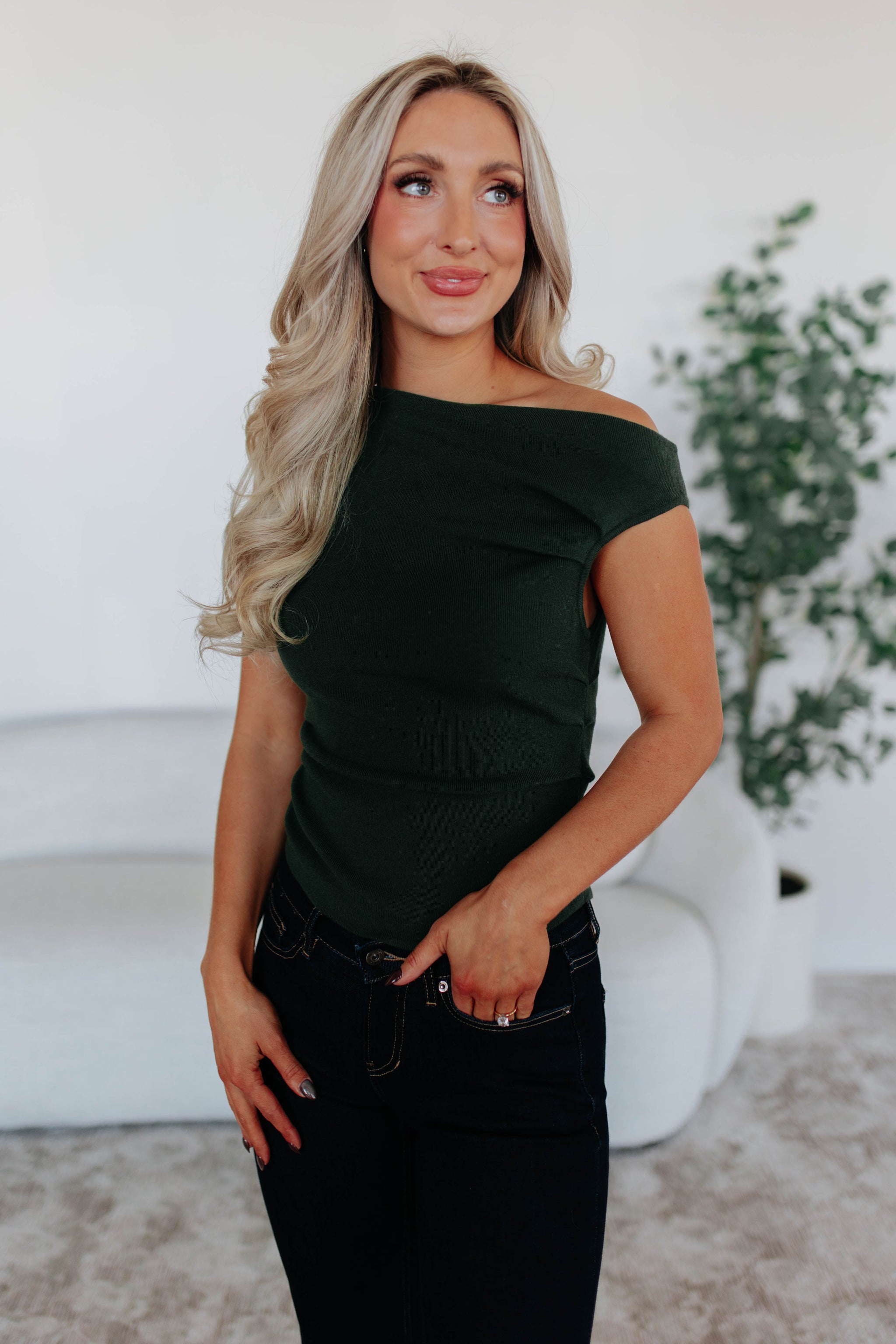 Let It Be Known Top - Forest Green