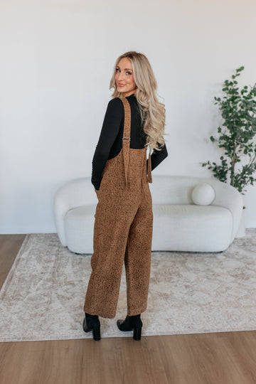 Ashlyn Leopard Overalls