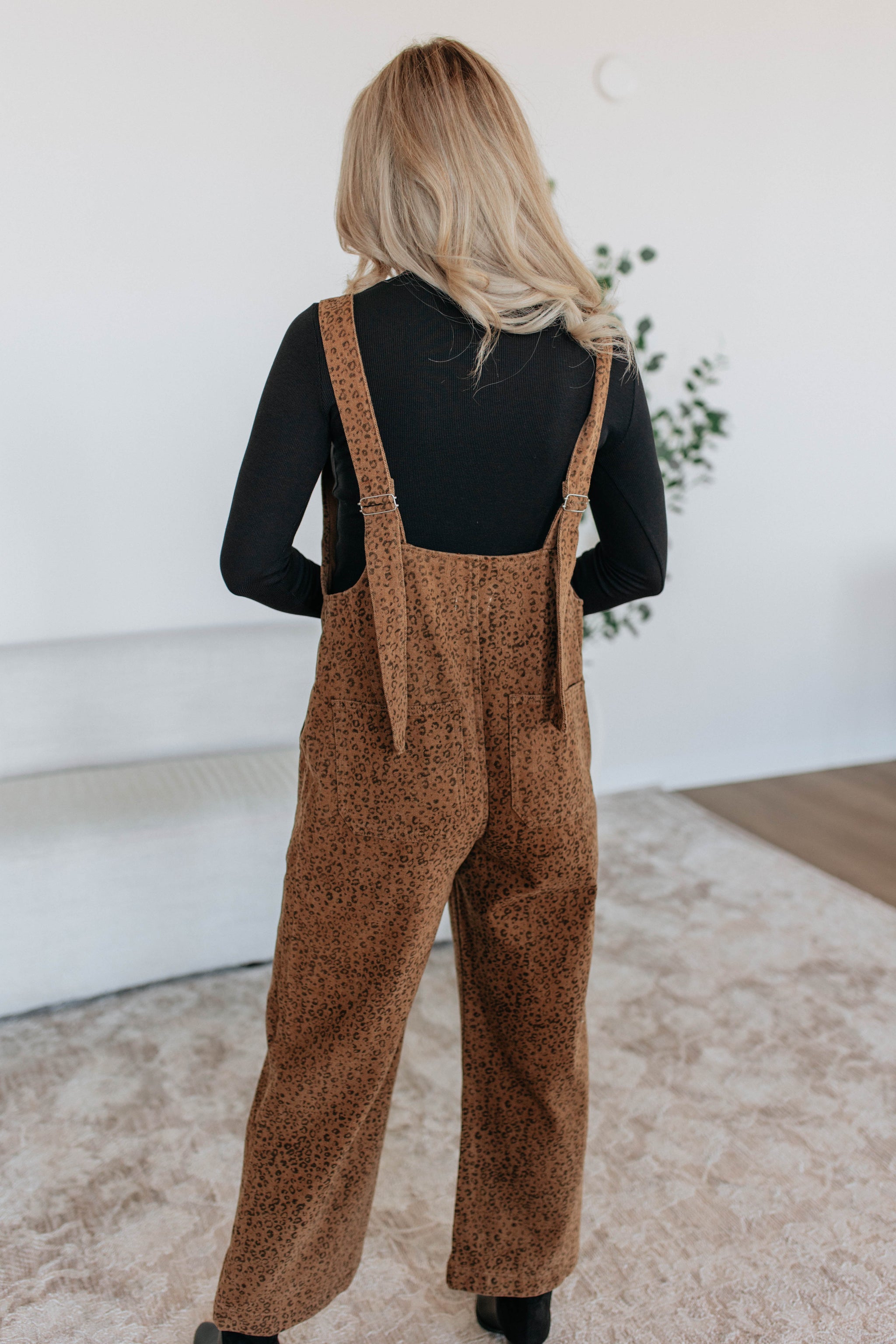 Ashlyn Leopard Overalls
