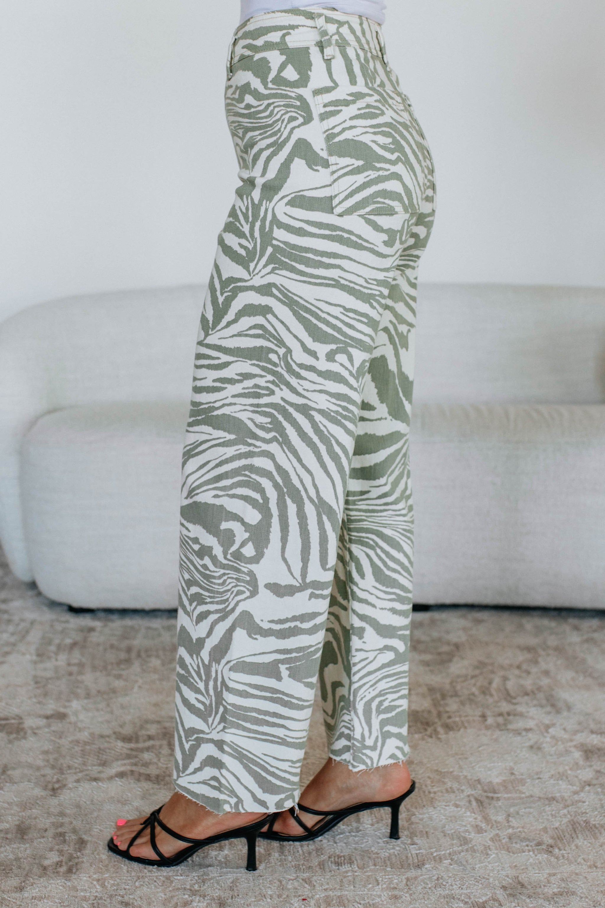 Jazette Wide Leg Pants - Sage