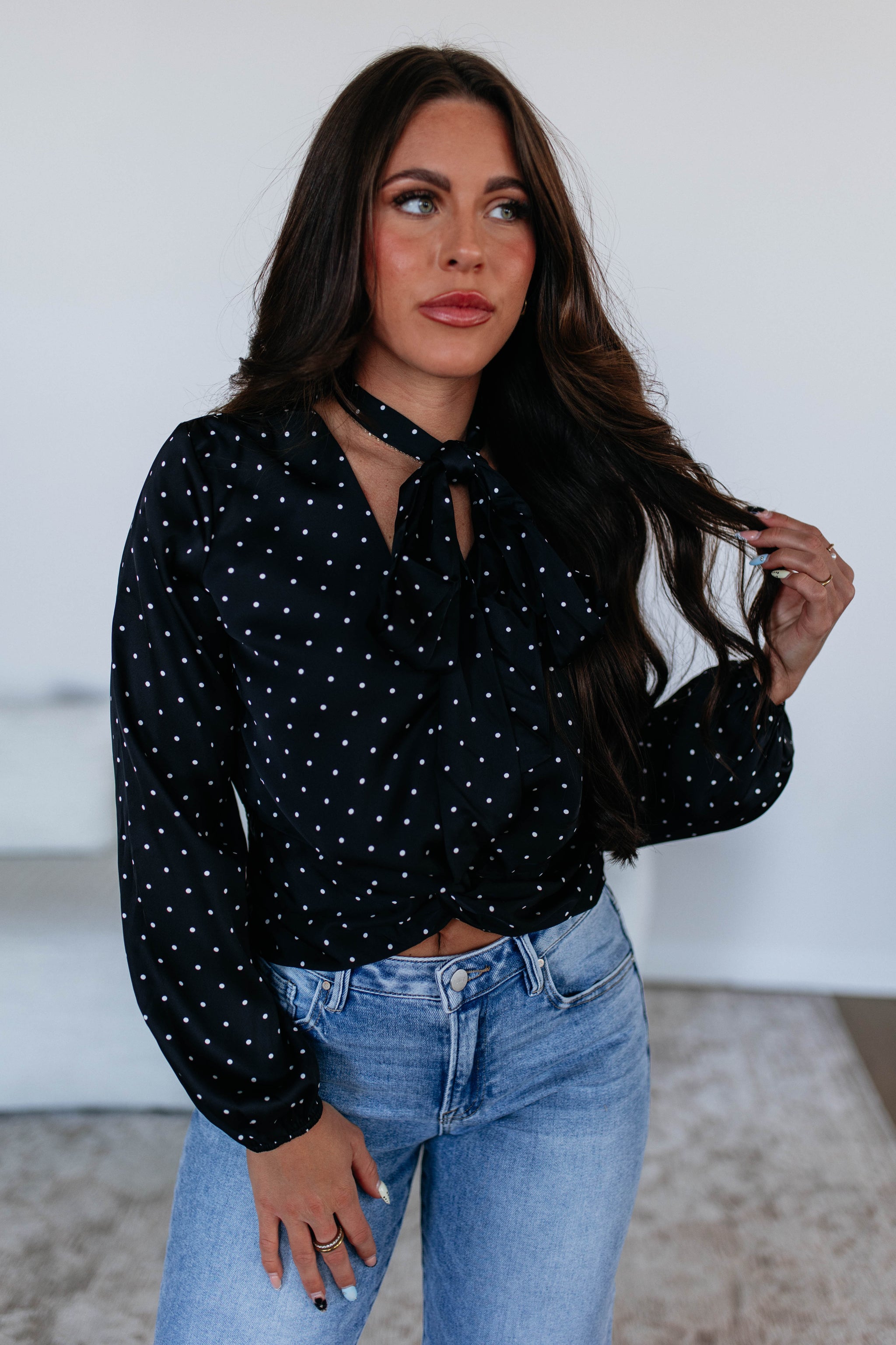 Adrielle Satin Top