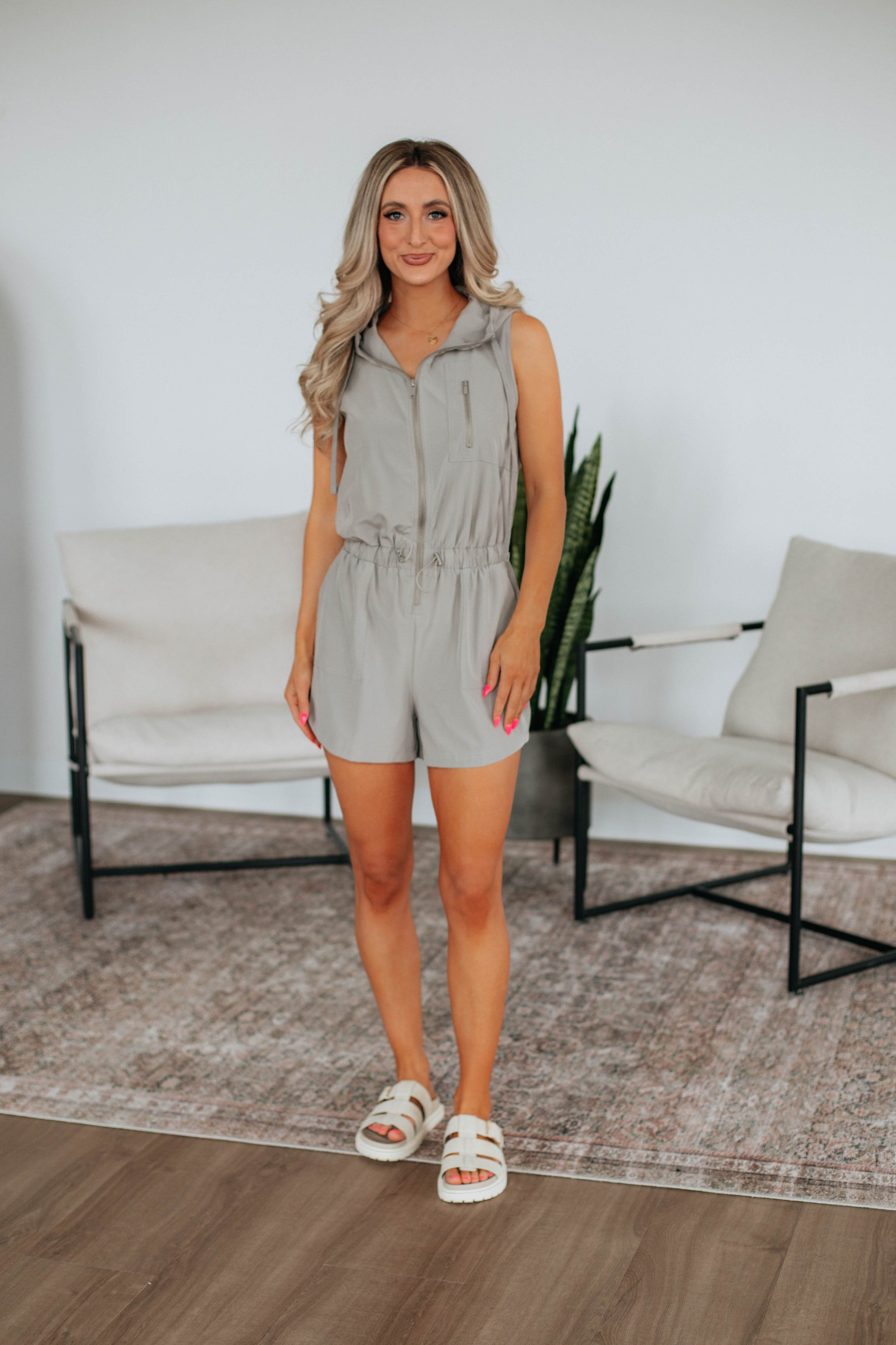 In No Rush Romper - Mushroom