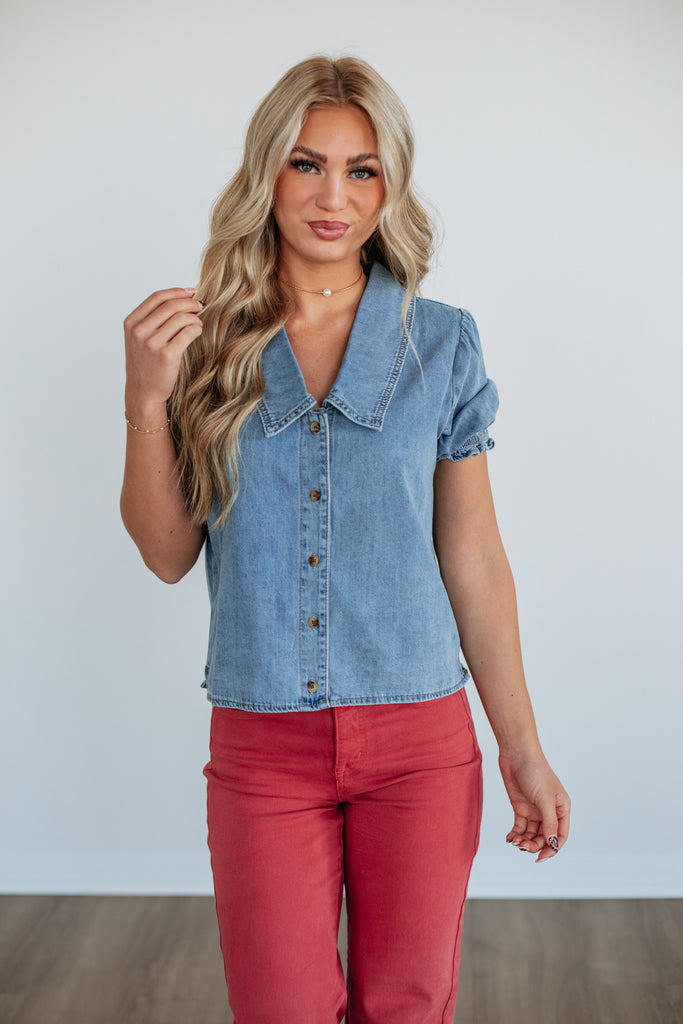 Hallea Denim Top