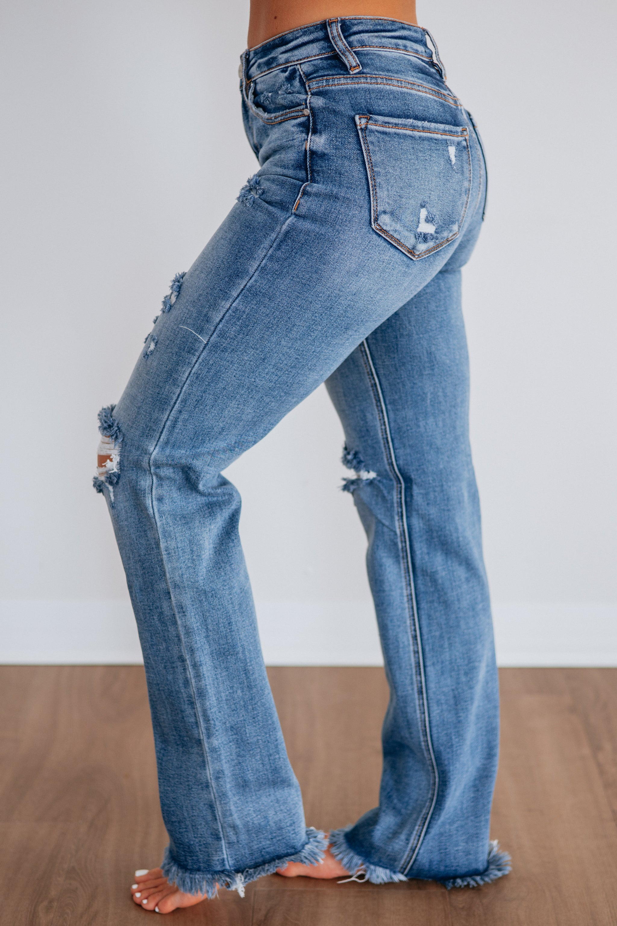 Eloise Risen Jeans - Dark Wash
