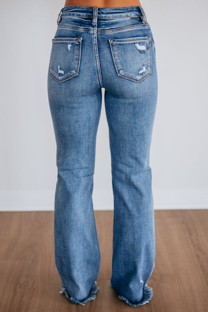 Eloise Risen Jeans - Dark Wash