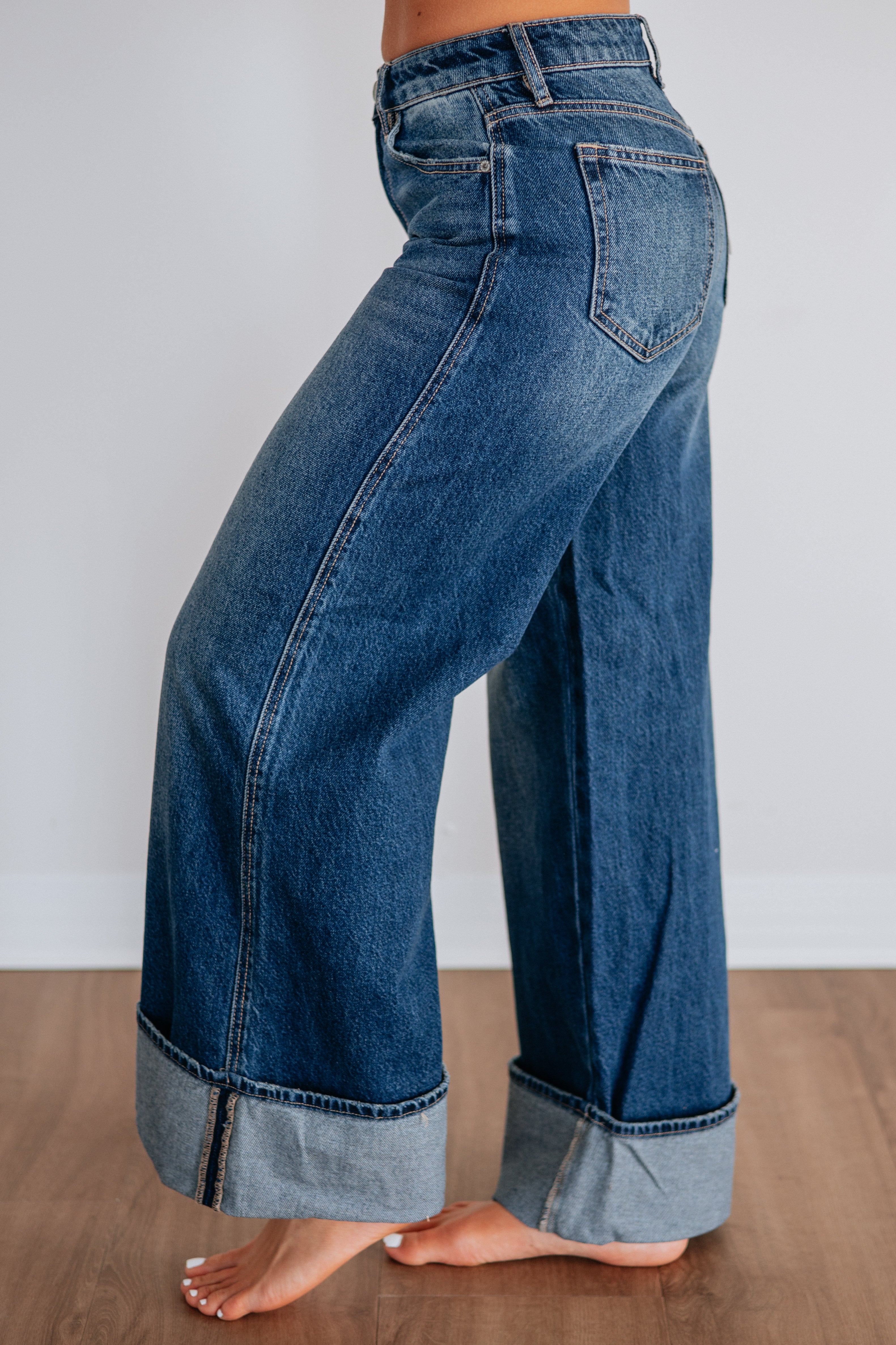 Nori Hidden Jeans - Dark Wash – Wild Oak Boutique