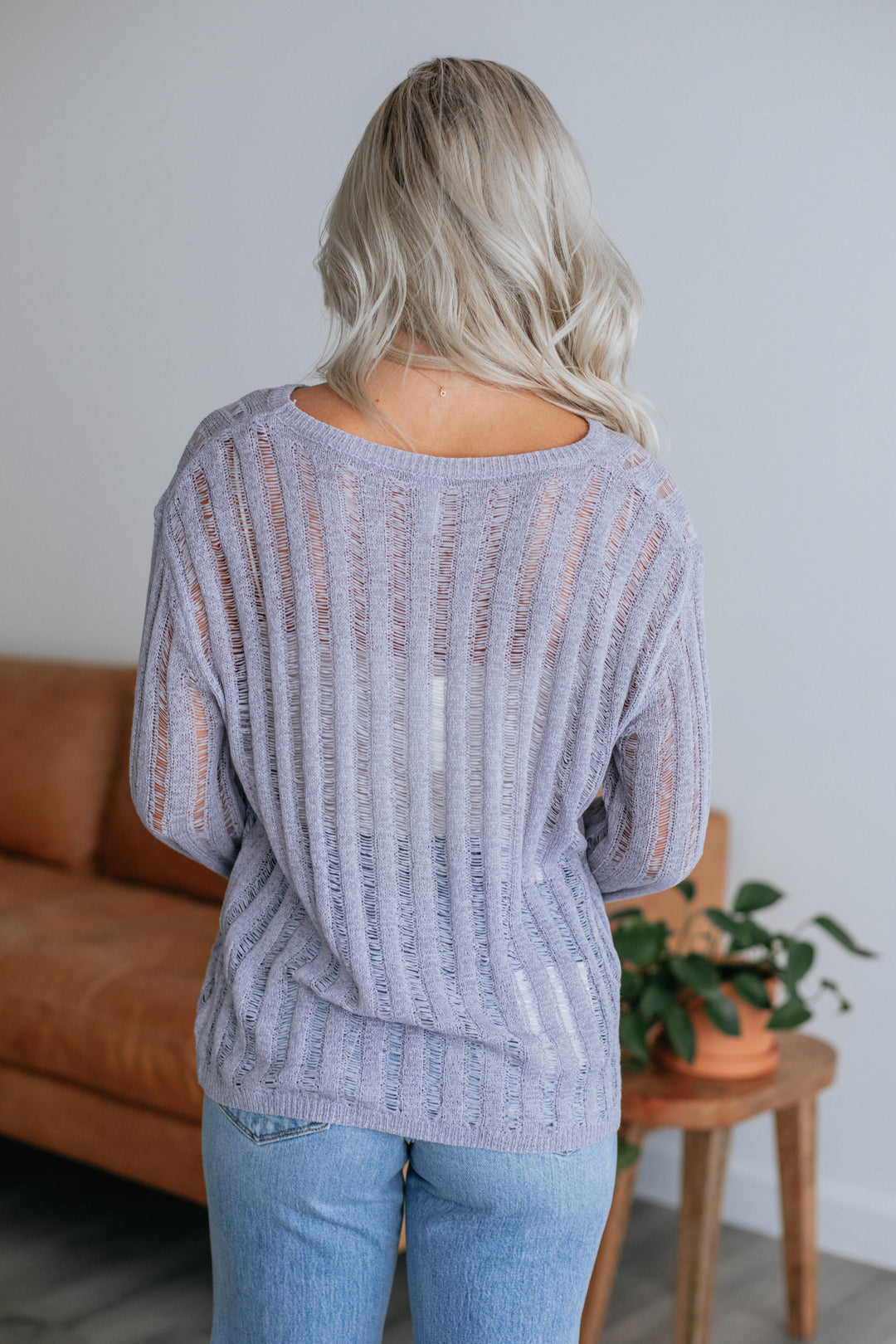 Jaron Knit Sweater - Iris