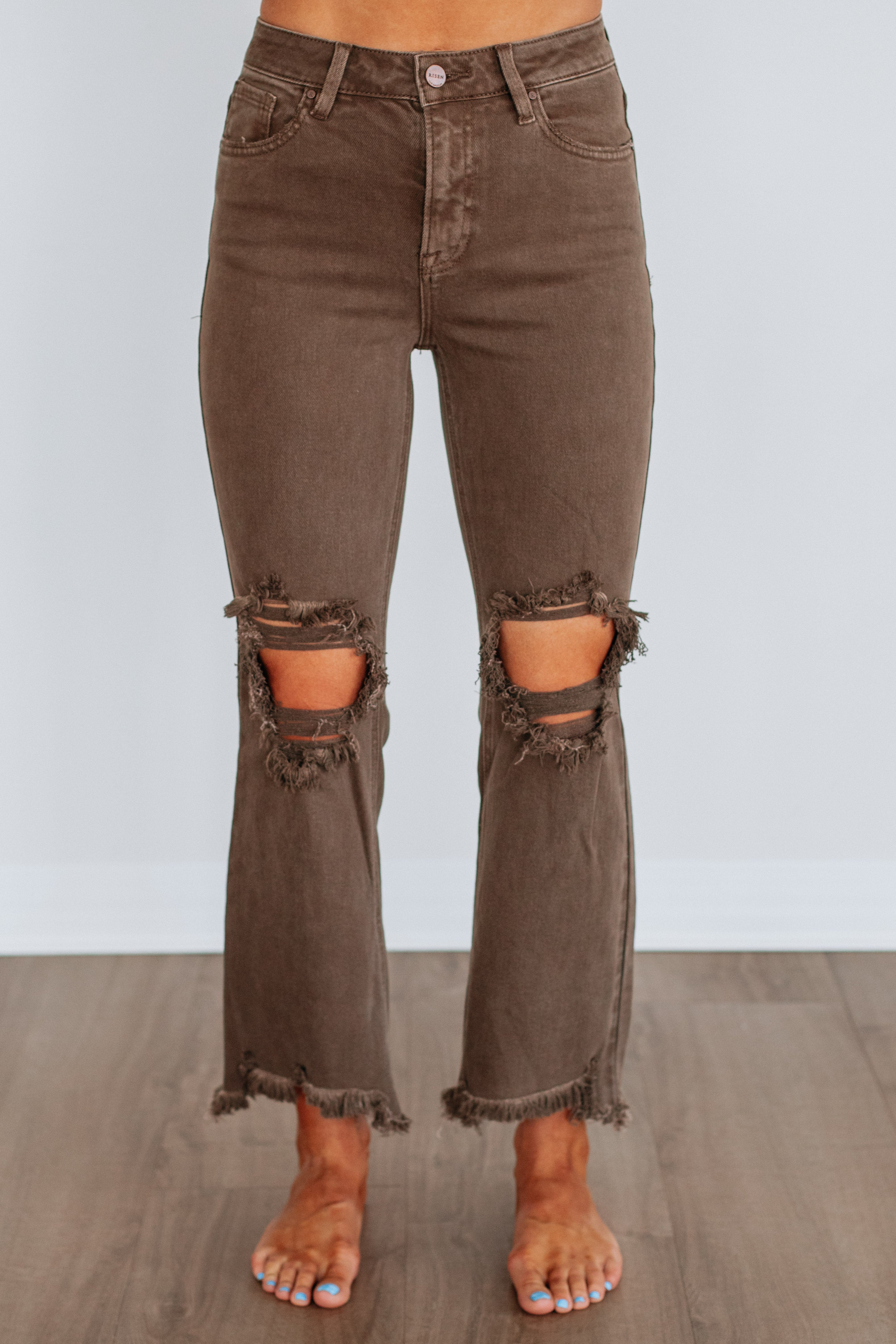 Rudy Risen Jeans - Brown – Wild Oak Boutique