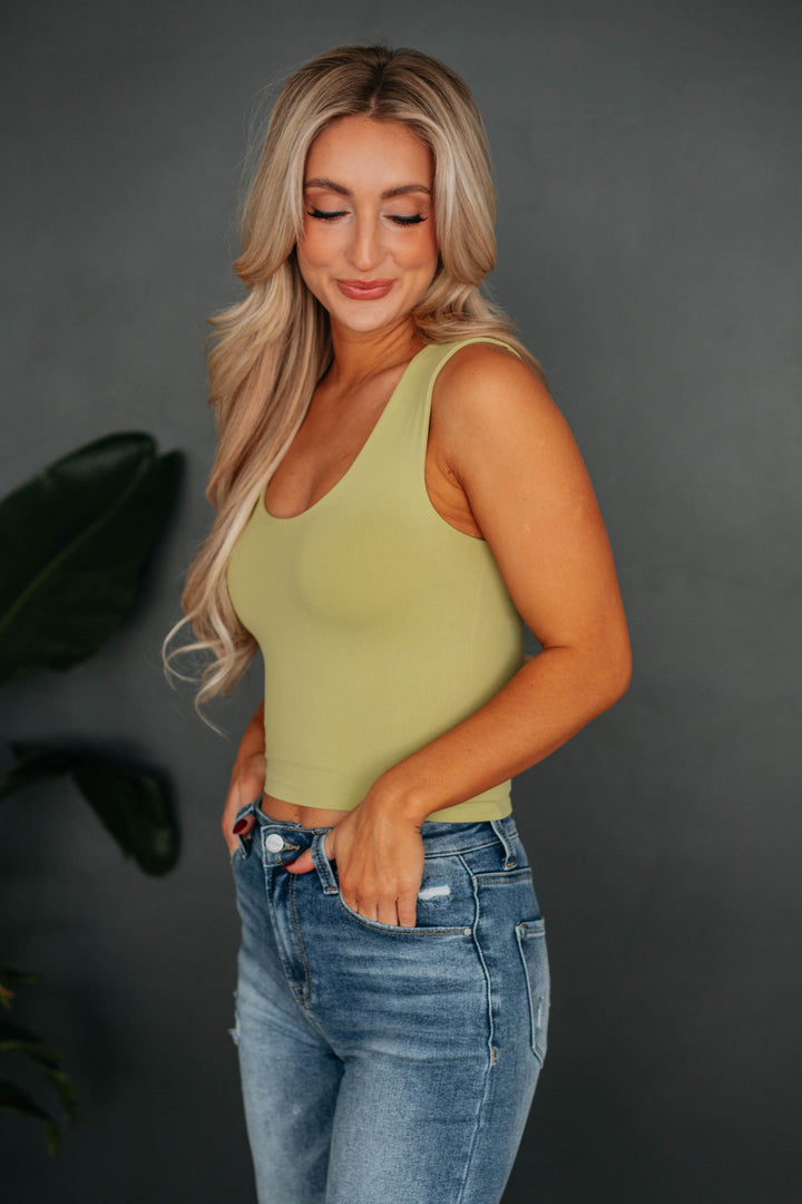 Jetson Seamless Tank - Avocado