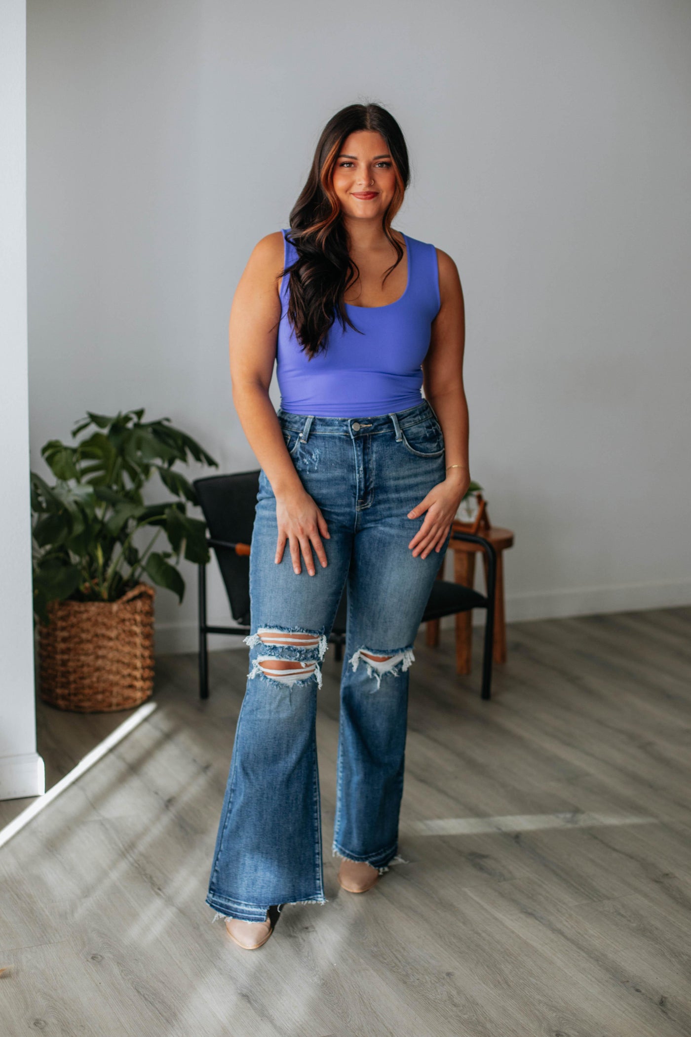 Jetson Seamless Tank - Periwinkle