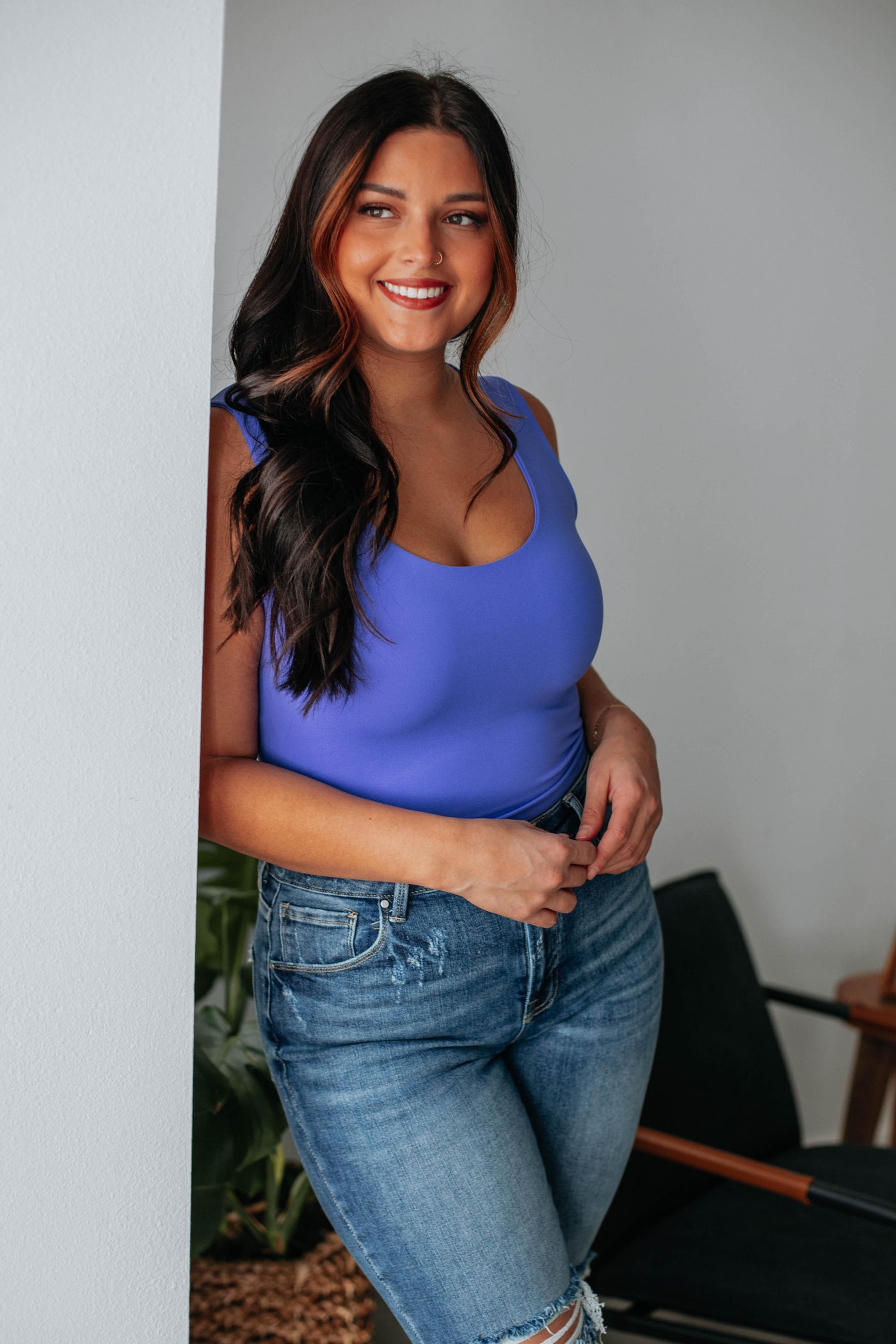 Jetson Seamless Tank - Periwinkle