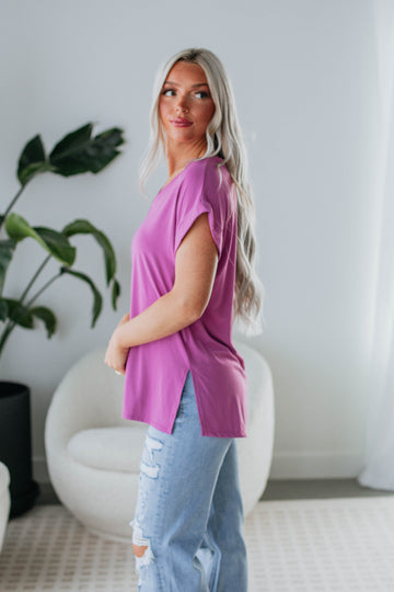 Jill Basic Tee - Orchid