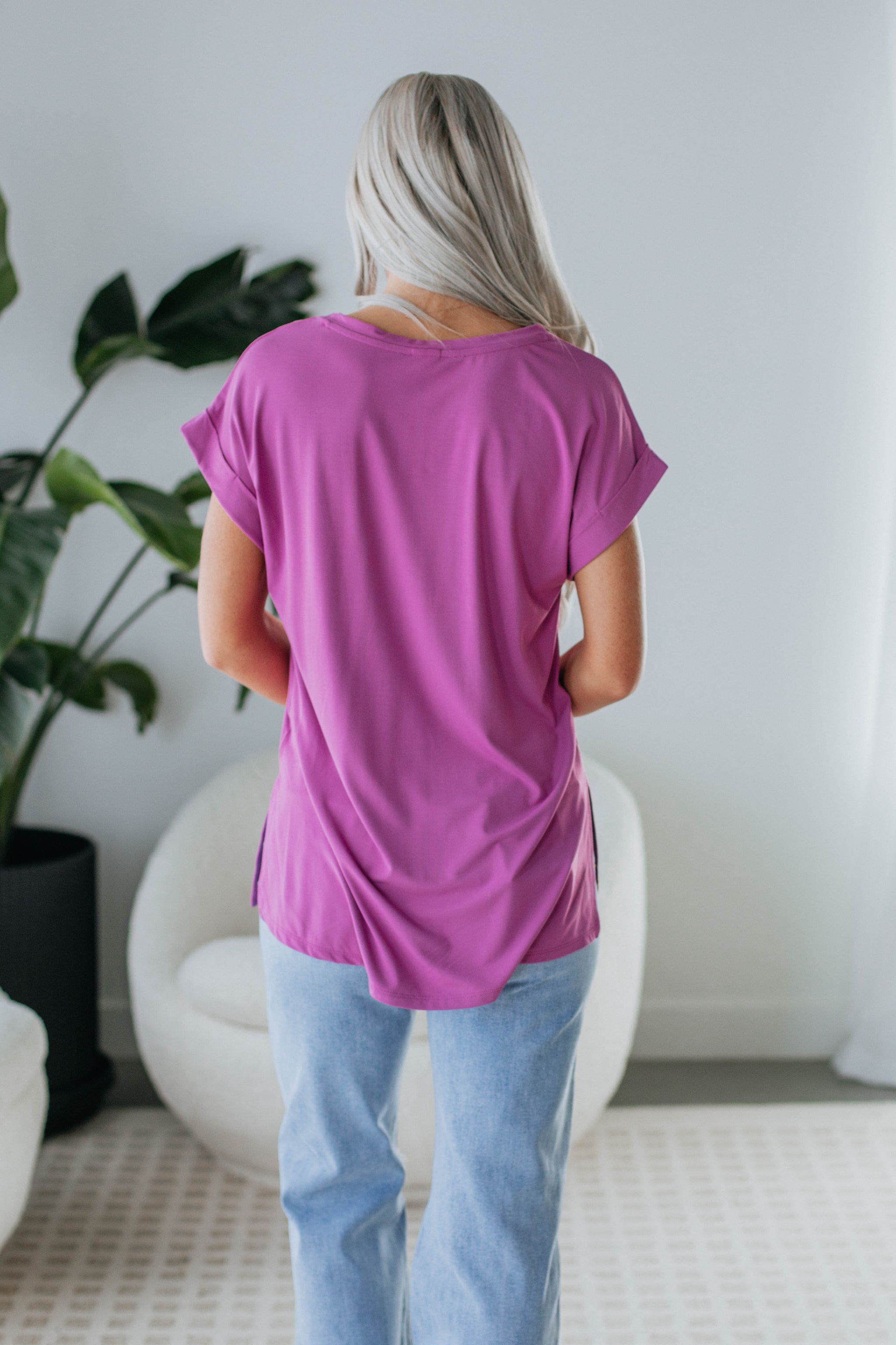 Jill Basic Tee - Orchid