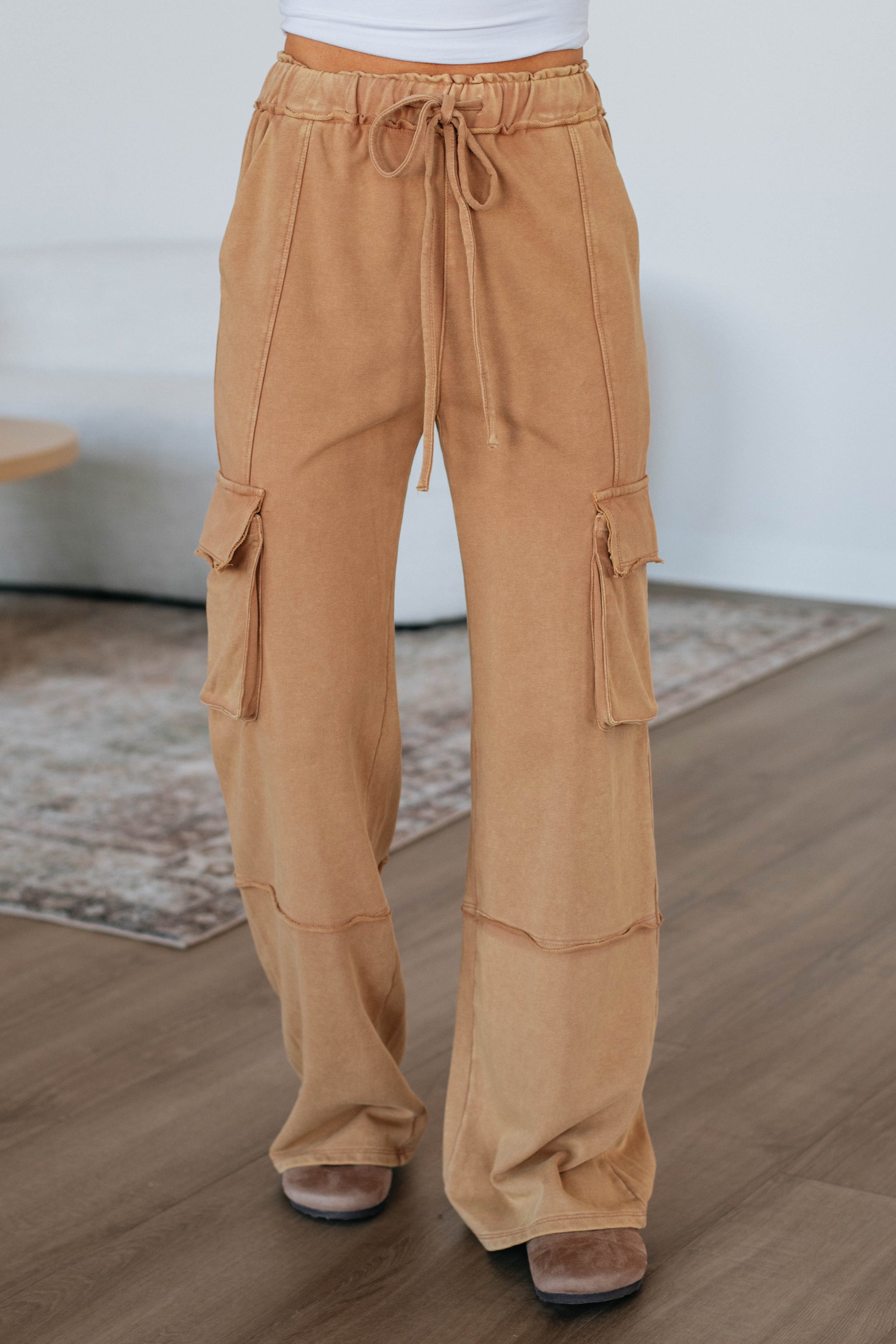 Jorie Cargo Lounge Pants - Biscotti