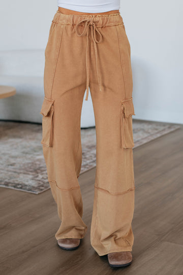 Jorie Cargo Lounge Pants - Biscotti