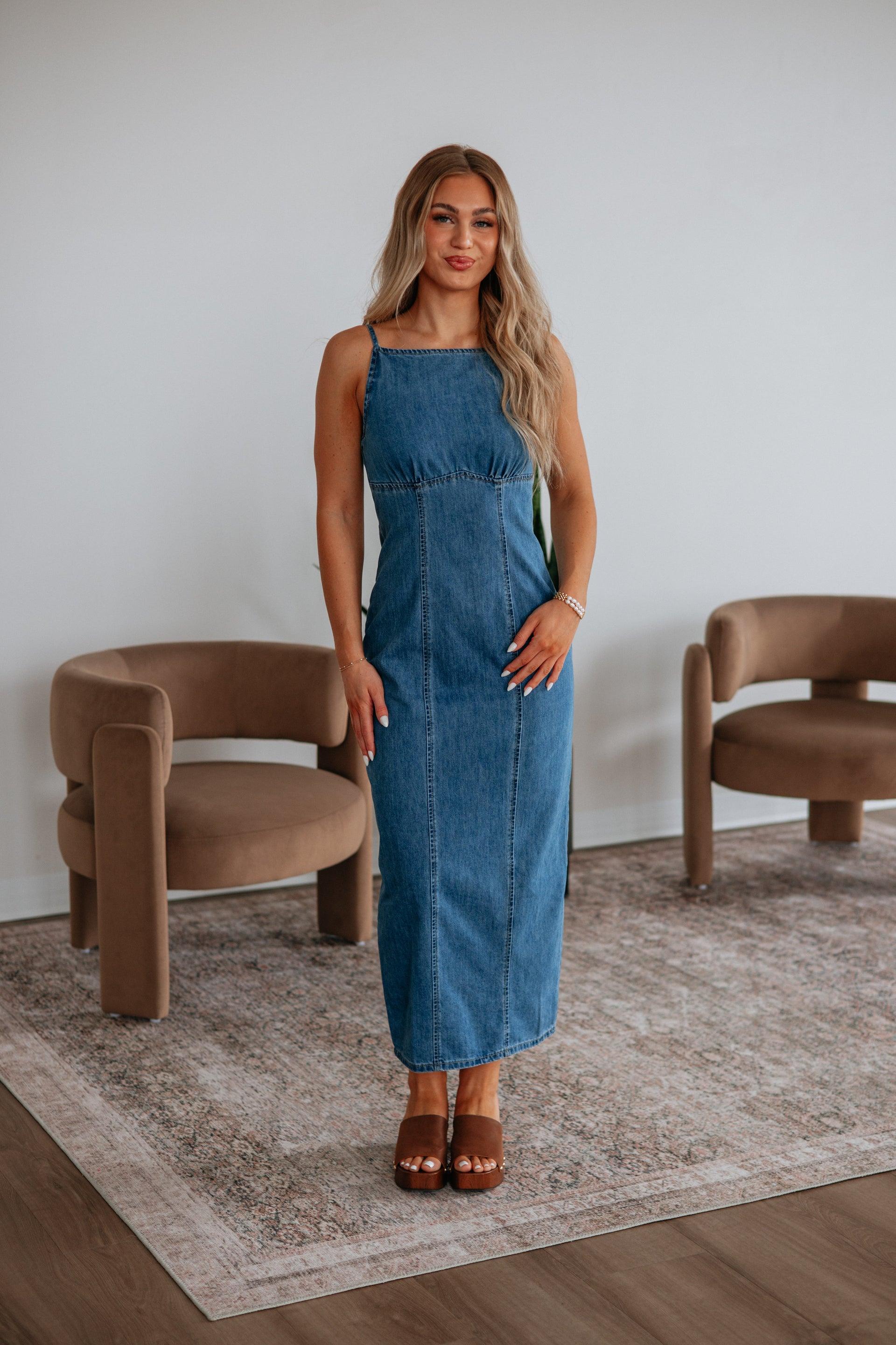 Jude Denim Dress – Wild Oak Boutique
