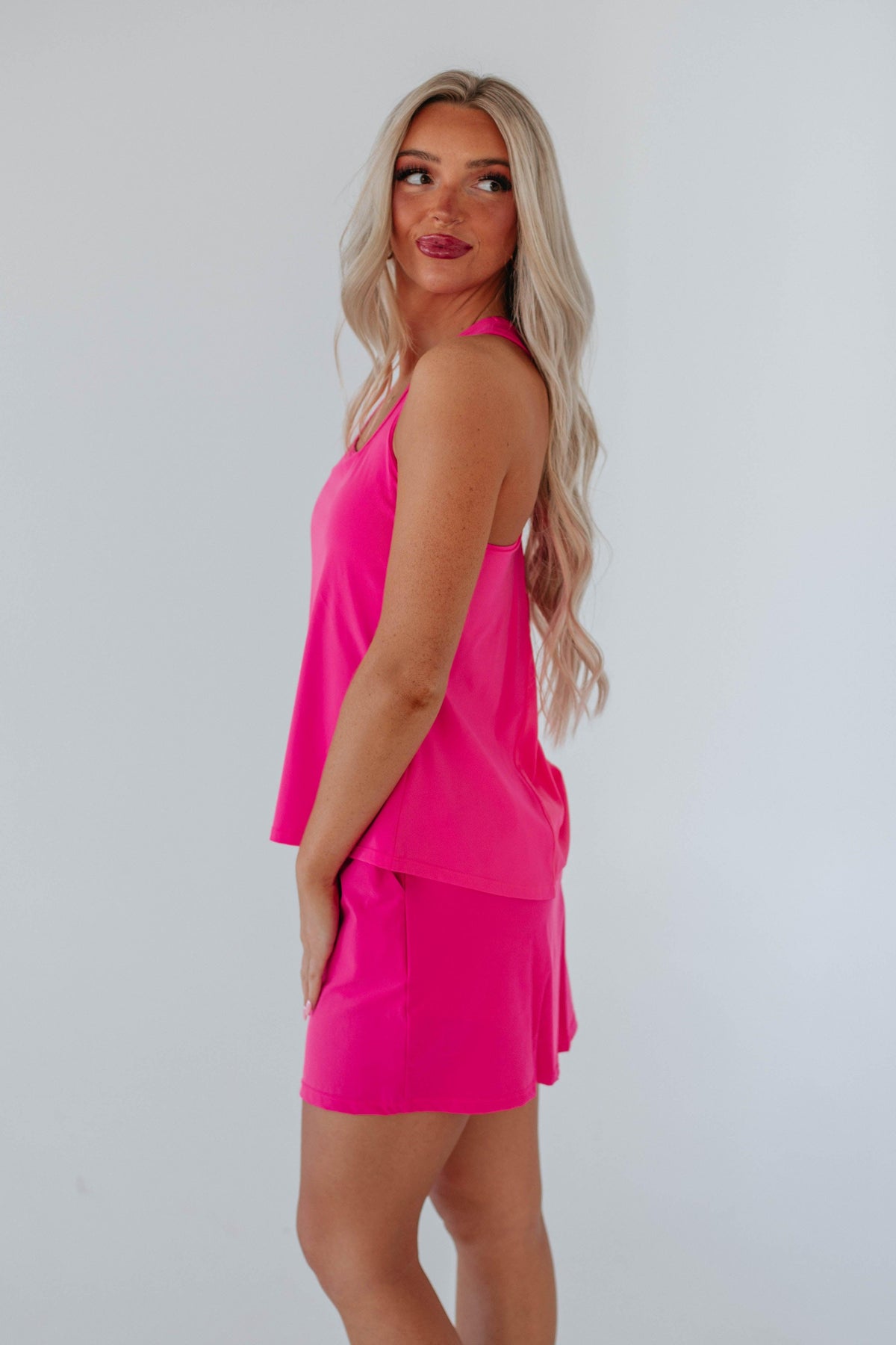 Julie Active Tank Hot Pink Wild Oak Boutique