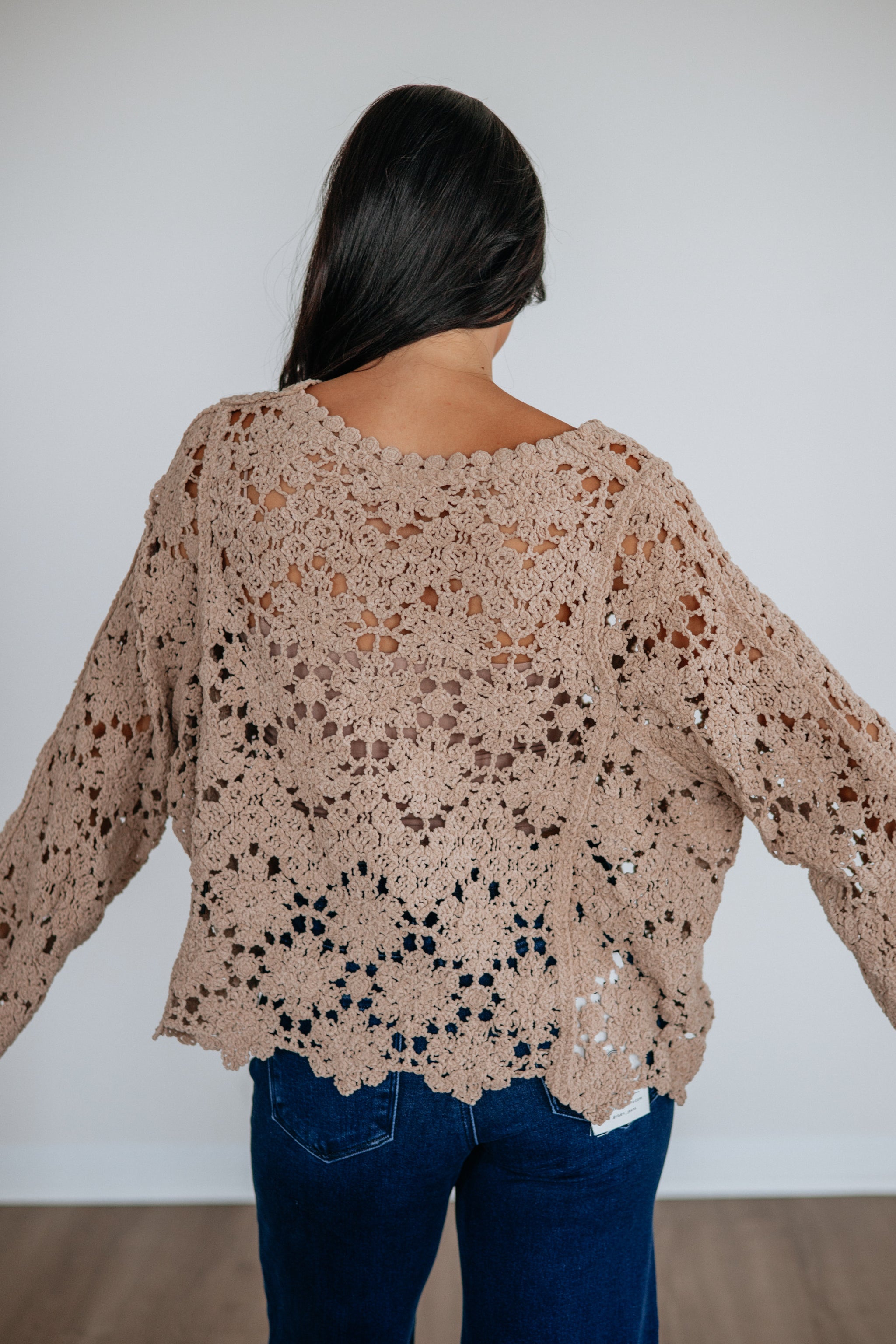 Shaylin Crochet Sweater