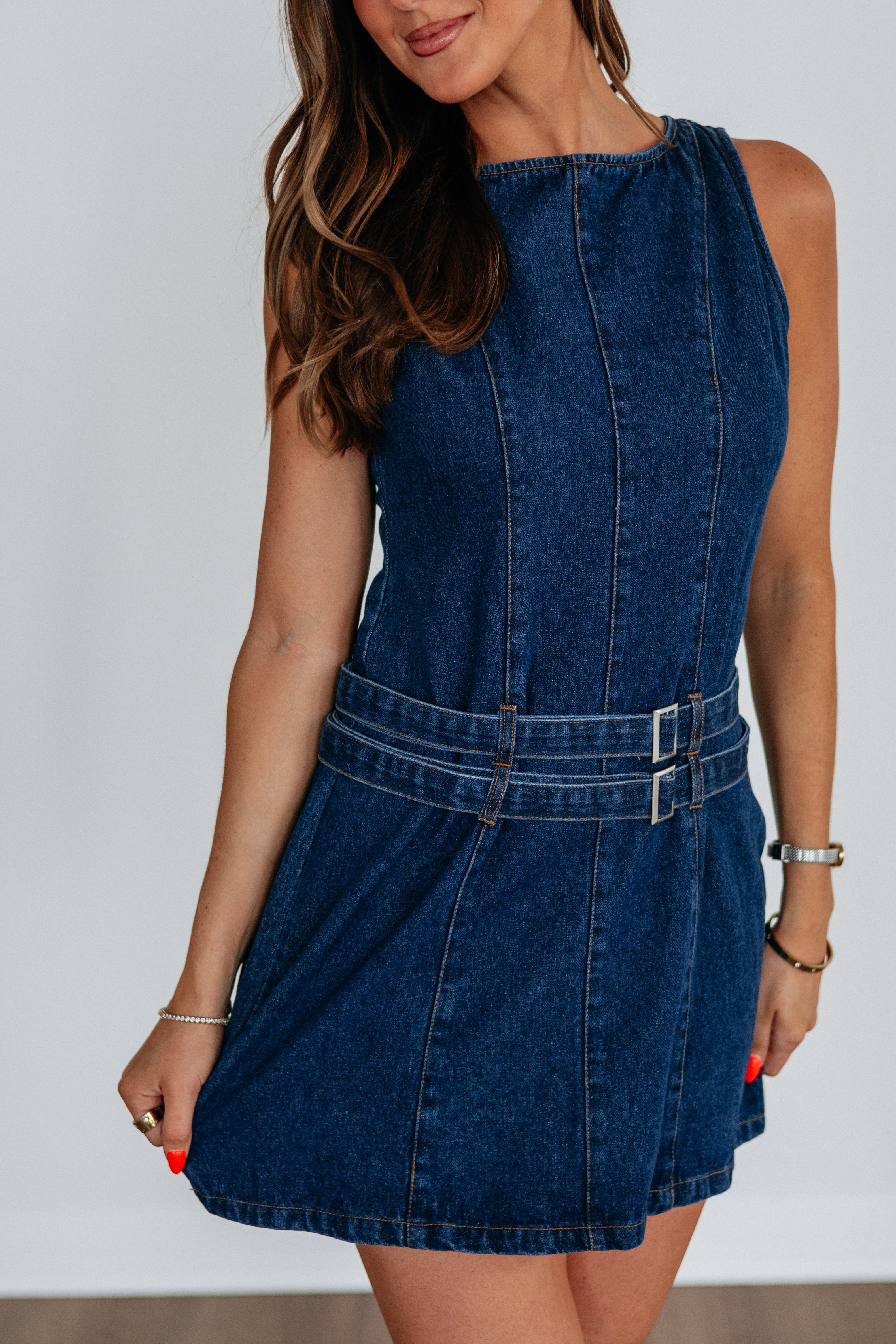 denim dress women 39 Button Up Short Sleeve Denim Collar, Haven Midi Dress in Dark Wash, Size M,